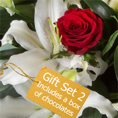 Beautiful Romantic Florist Choice Bouquet with Chocolates