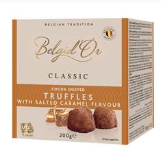Belgian Cocoa Dusted Truffles with Salted Caramel